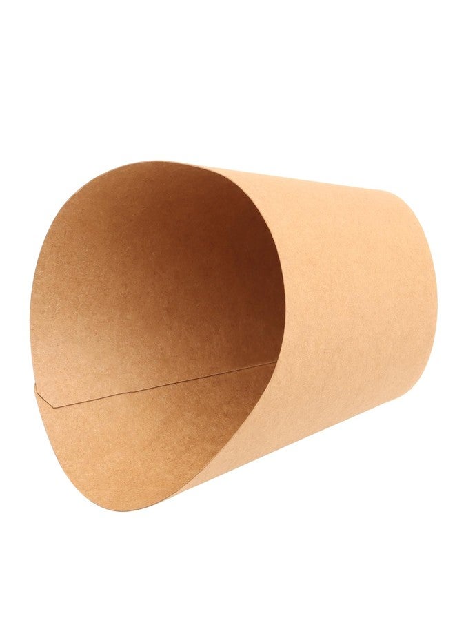 HOIGON 150 PCS 16oz French Fry Cups, Disposable French Fries Holder Brown Kraft Paper Charcuterie Cup, Appetizer Cups for Waffle Paper Cones Popcorn Ice Cream Holder - Image 4